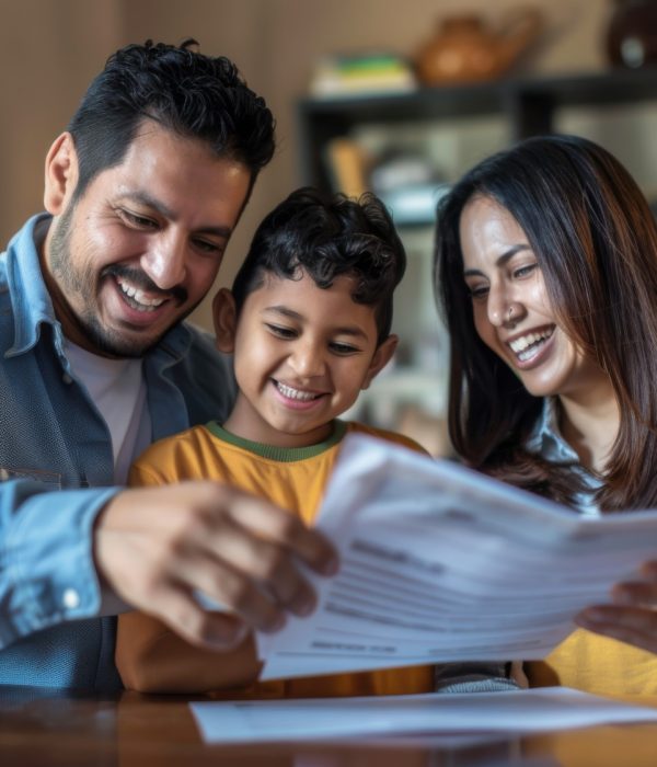 latino-family-celebrating-students-good-grades-home